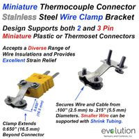 Thermocouple Connector Accessories Miniature Wire Clamp Bracket
