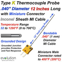 Type K Thermocouple Probe .040