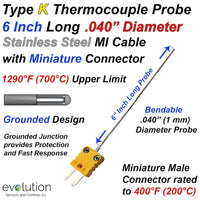 Thermocouple Probe Type K .040