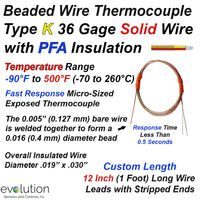 Custom Fine Wire Thermocouple