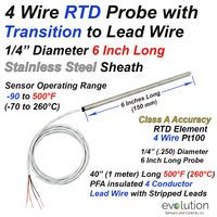 4 Wire RTD Probe 1/4