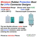 Rubber Protection Boot for Miniature Thermocouple Connectors 2 Pin Design In Action