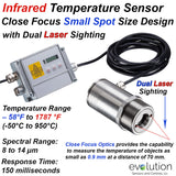 Small Spot Size Infrared Sensor with Laser Sighting