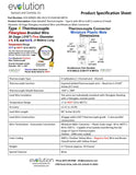 Glass Braided Thermocouples - Type K with 4ft to 6.6ft (2 meters) of Small Diameter 30 Gage Fiberglass Insulated Wire and Miniature Male Connector