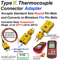 Thermocouple Adapter Type K Connector