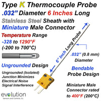 Type K Thermocouple Probe 6