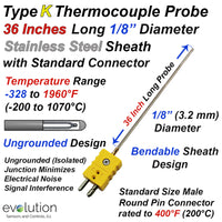 Type K Thermocouple Probe 36