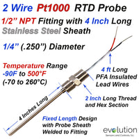 2 Wire RTD Probe 4
