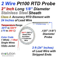 2 Wire Pt100 RTD Probe 2