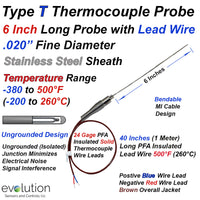 Type T Thermocouple .020