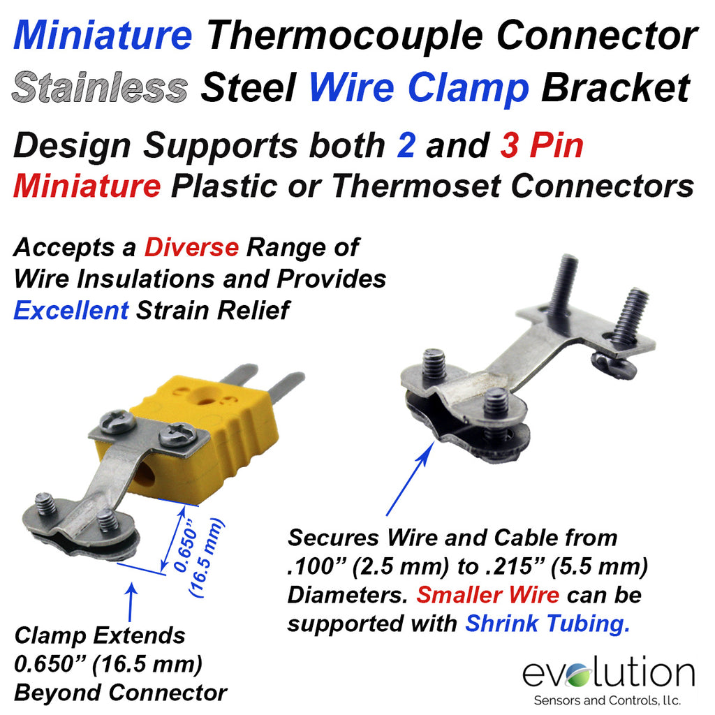 Thermocouple Connector Accessories Miniature Wire Clamp Bracket