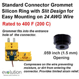 Thermocouple Connector Accessories Standard Grommet for 24 AWG Wire