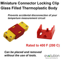Miniature Thermocouple Connector Accessories, Miniature Locking Clip, Type