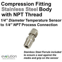 CF-BSPT BSPT Adjustable Compression Fittings (Thermosense Direct)