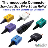 Thermocouple Connector Accessories Standard Size Strain Relief Assemblies