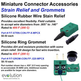 Type RS Miniature Female Thermocouple Connectors Accessories Strain Relief and Grommets