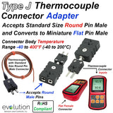 Type J Thermocouple Connector Adapter
