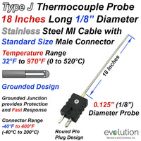 Type J Thermocouple Probe 18
