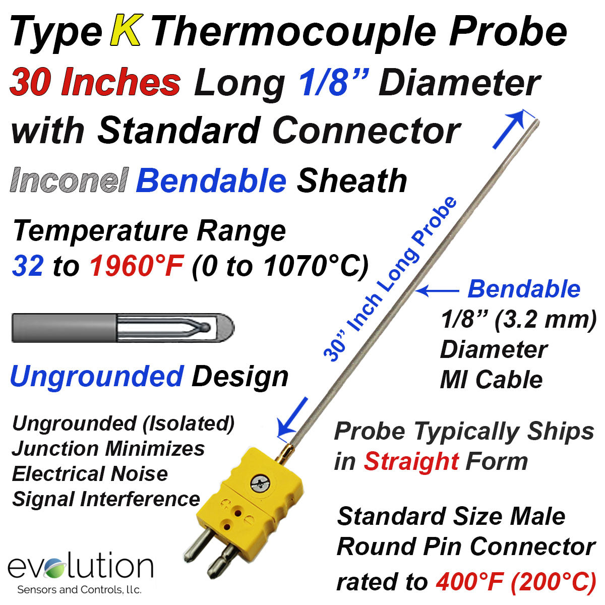 Type K Thermocouple Probe