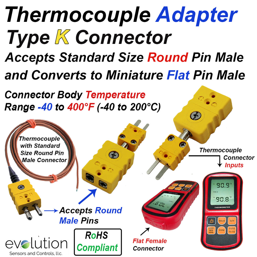 Thermocouple Adapter Type K Connector