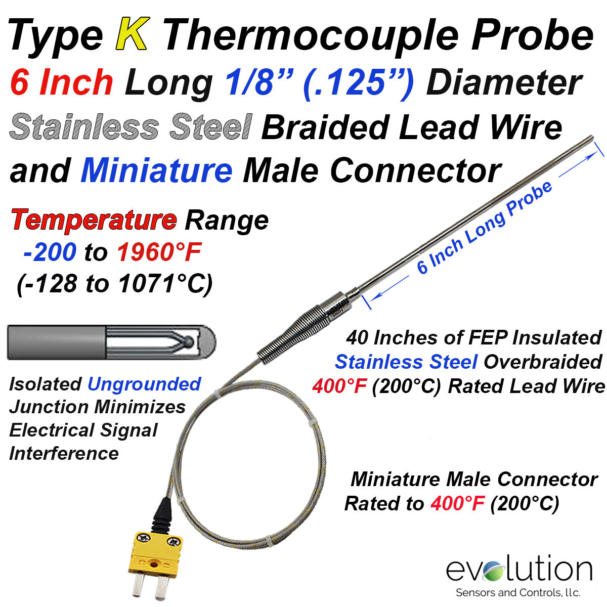 Type K Thermocouple Probe