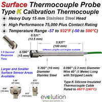 Surface Thermocouple Probe | Heavy Duty Design