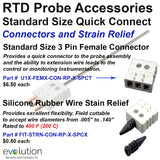 RTD Probe with Connector Standard Size Accessories 