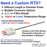 Custom RTD Probe with Connectors