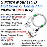 Surface Mount RTD | Miniature Bolt Down or Cement On