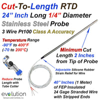 Cut to Length RTD Probe Class A Accuracy - 24