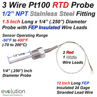RTD Probe with 1/2
