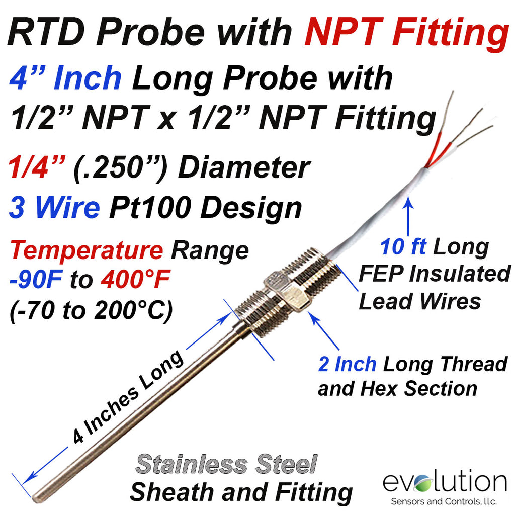 3 Wire RTD Probe 4