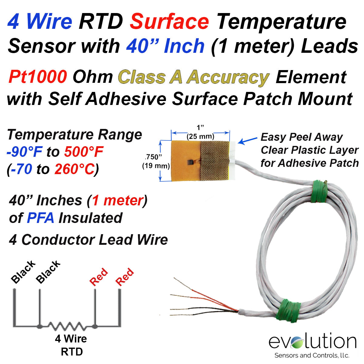 Industrial Grade Wireless Temperature Sensor, PRT RTD PT100 PT1000