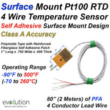 Surface Mount RTD 4 Wire Temperature Sensor