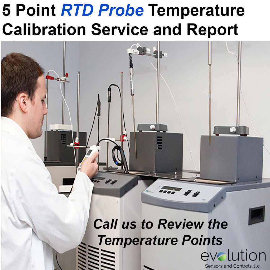 5 Point RTD Probe Calibration Service and Certificate