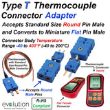 Type T Thermocouple Connector Adapter