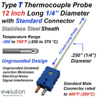 Thermocouple Sensor Type T Ungrounded 12