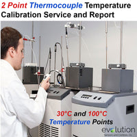 2 Point Thermocouple Temperature Calibration Service and Certificate