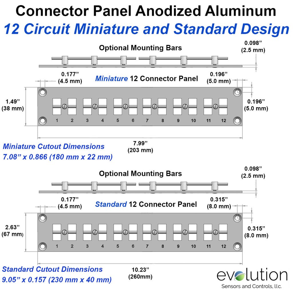 Type C Miniature Panel Mount Thermocouple Connector | Evolution Sensors ...