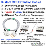 RTD Extension Cables Custom Design 